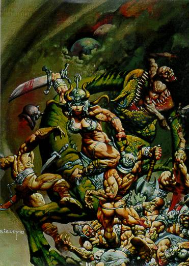 A girl warrior vs everyone